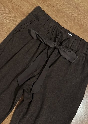 Zara Kahverengi Triko %100 Pamuk Eşofman Altı Jogger - Görsel 5