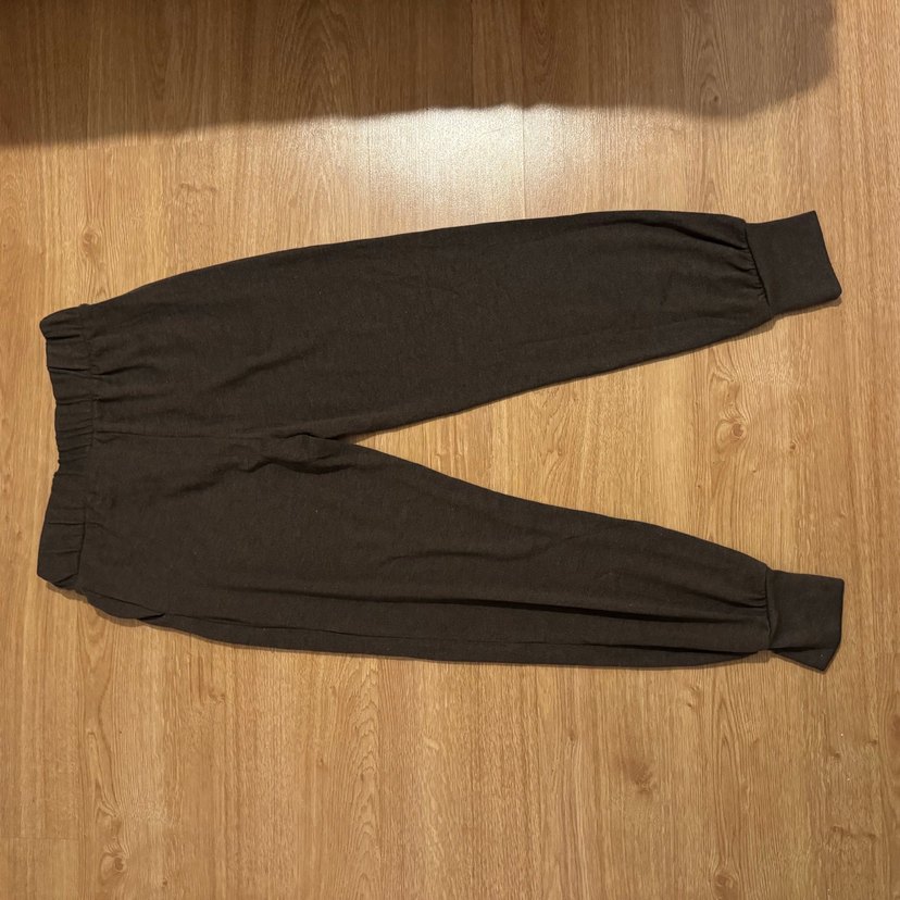 Zara Kahverengi Triko %100 Pamuk Eşofman Altı Jogger - Görsel 2