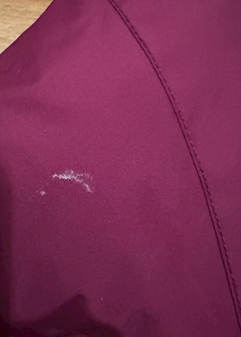 Lc Waikiki Bordo Kapüşonlu Kadın Ceket Yagmurluk - Görsel 6