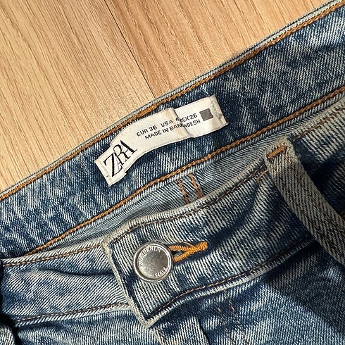 Zara Zara Mini Flare Jean Pantolon