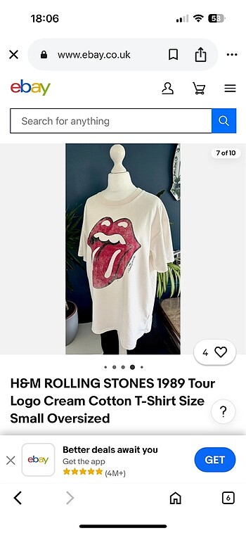 H&M Rolling Stone T-shirt