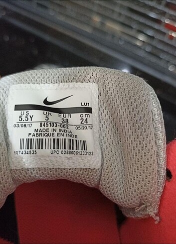 38 Beden çeşitli Renk NIKE 845103-02 ORJİNAL Court Borough Mid Print 