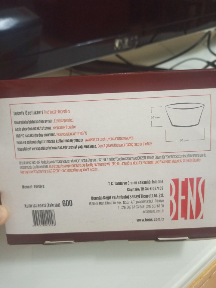 Renkli Kağıt Muffin Kalıpları 600 adet - Görsel 2