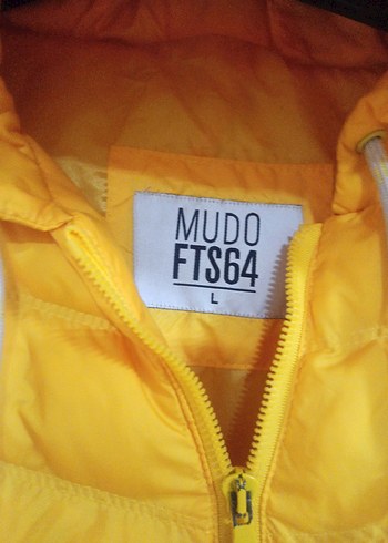 Sarı Kapüşonlu Kadın Kışlık Mont - Görsel 4