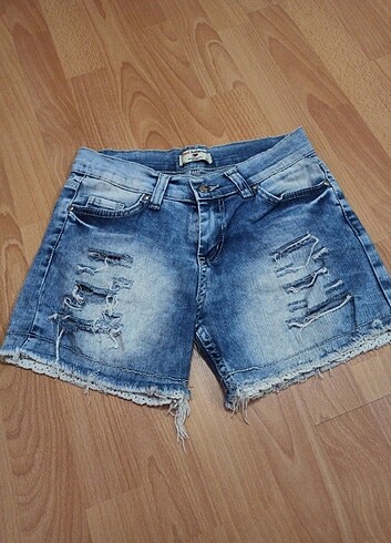 Kadın kot şort  - Görsel 3