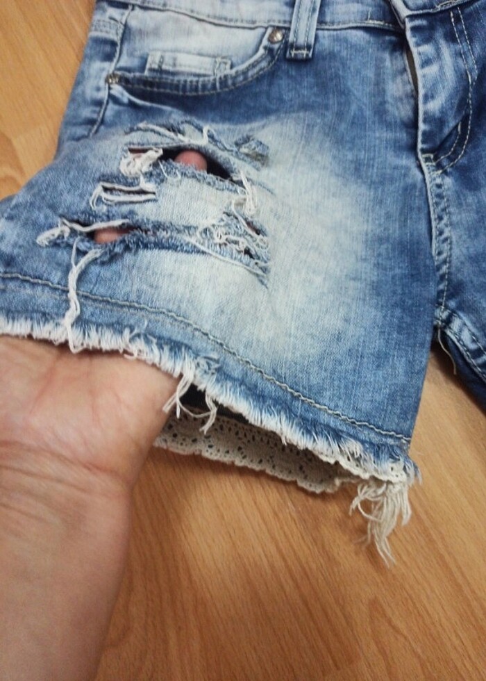 Kadın kot şort  - Görsel 2