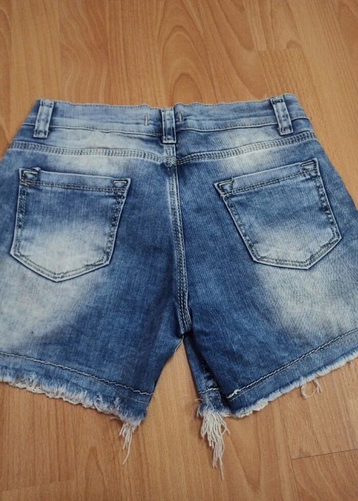Kadın kot şort  - Görsel 4