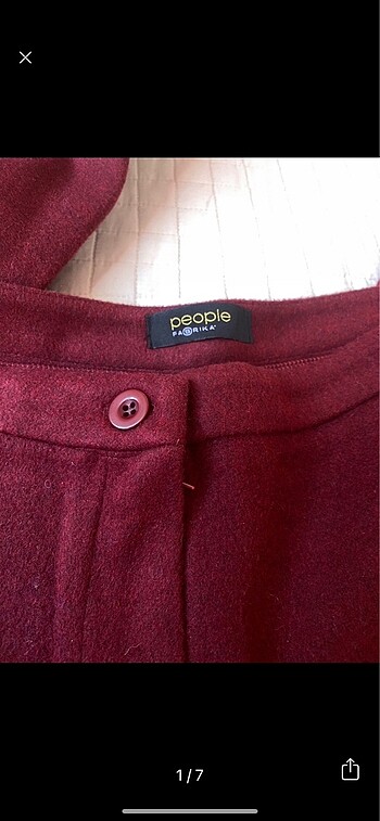 Kaşe geniş paça pantolon