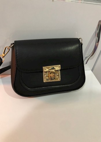 Klasik Siyah Deri Kadın Çanta - Görsel 4