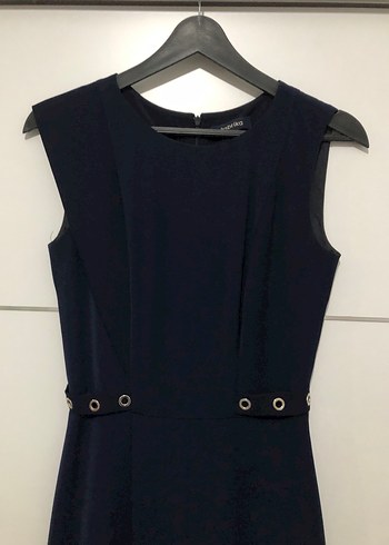 Klasik Lacivert  Elbise - Görsel 2