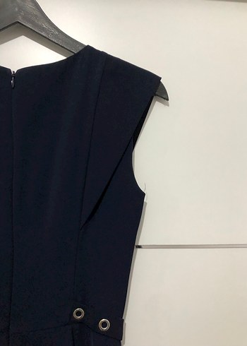 Klasik Lacivert  Elbise - Görsel 4