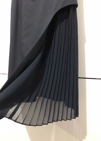 Siyah Midi Kadın Ofis Elbisesi - Görsel 4