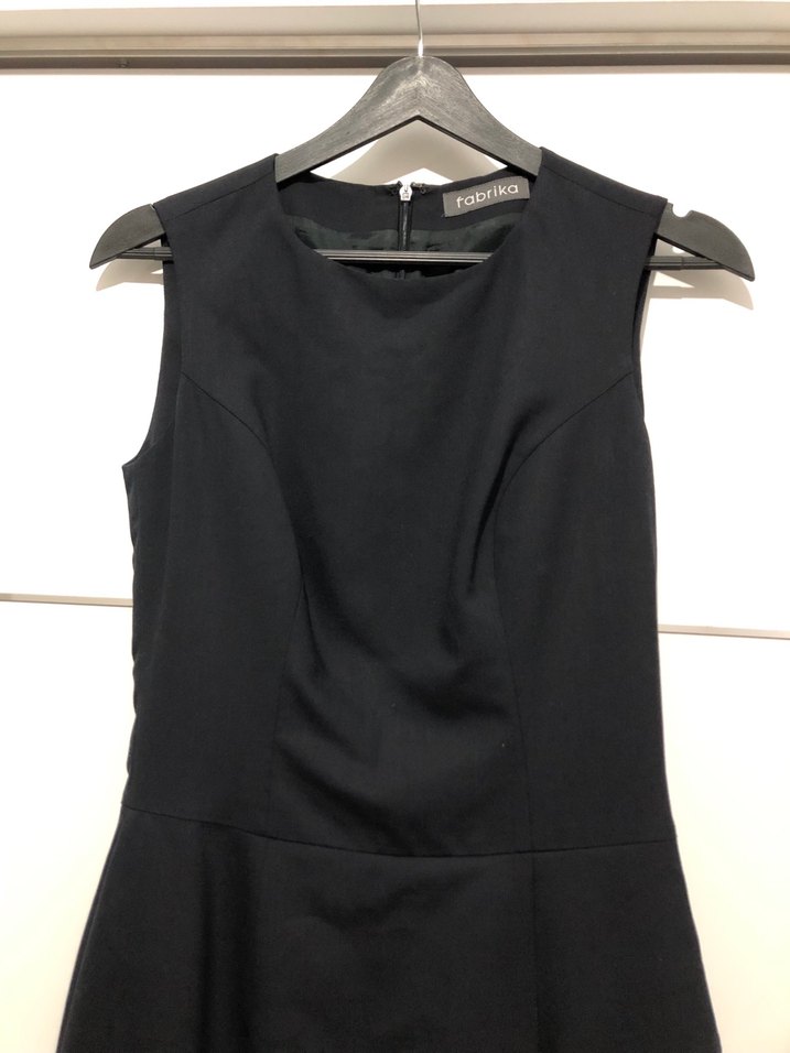 Siyah Midi Kadın Ofis Elbisesi - Görsel 2