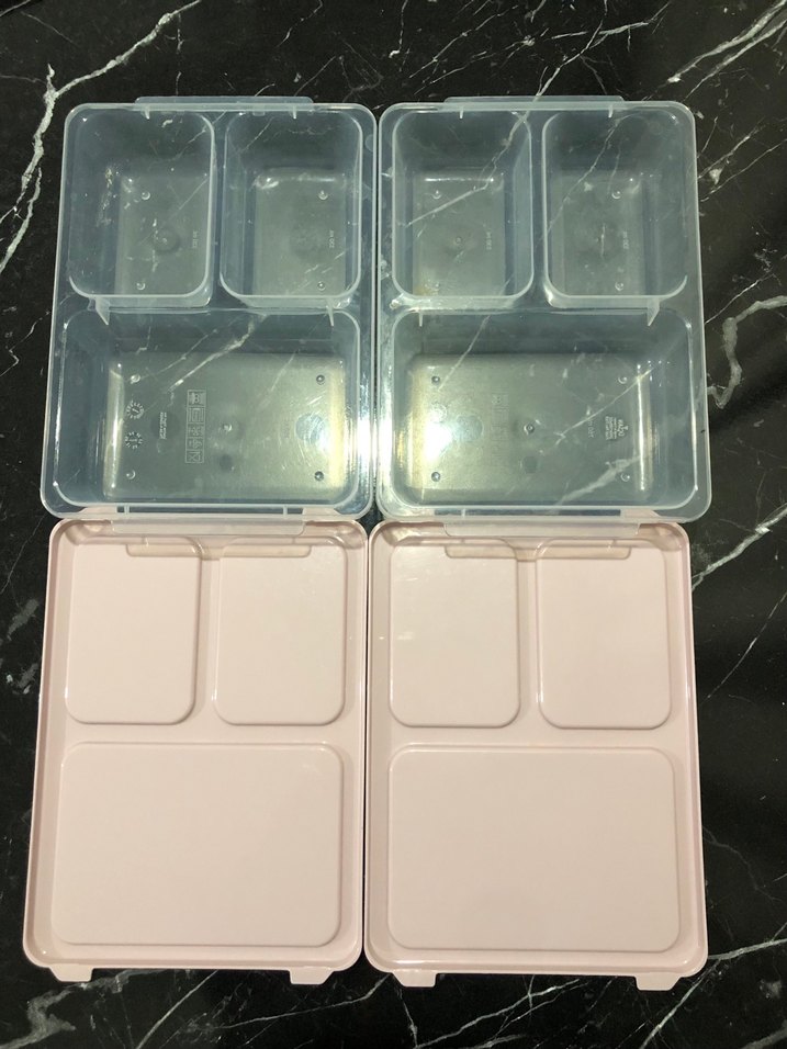 Pembe Bölmeli Yemek Saklama Kabı - Görsel 2