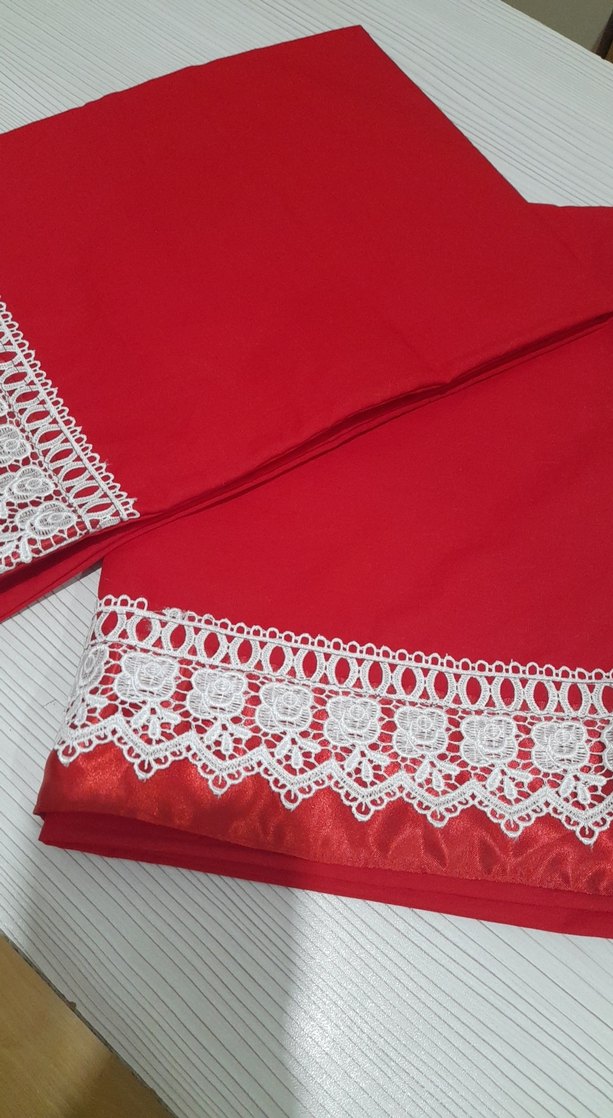 iki adet dantelli yastık kilifi - Görsel 2