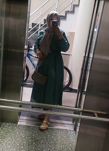 Su yeşili elbise - Görsel 5