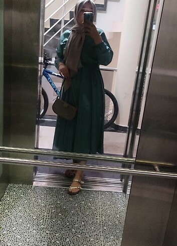 Su yeşili elbise - Görsel 7