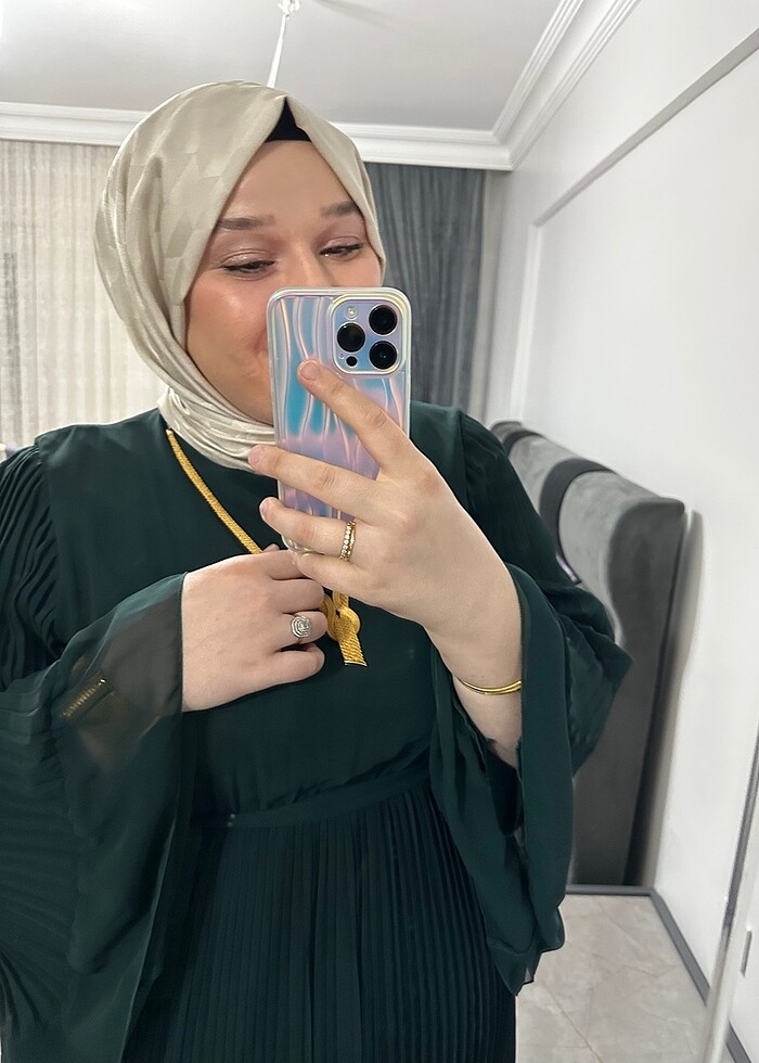 Zümrüt abiye - Görsel 5