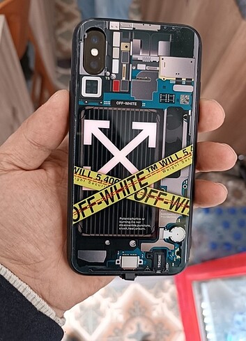 I PHONE X XS 11PRO OFF WHİTE SUPREME LED KILIF