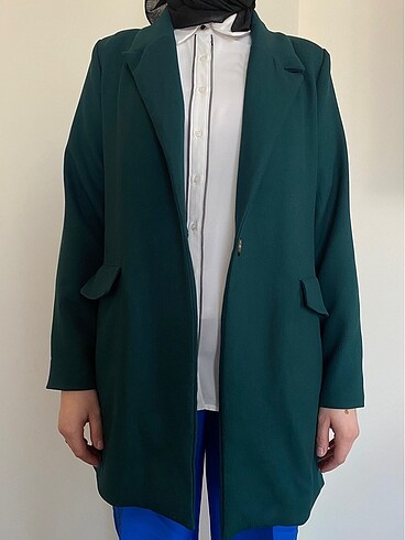 Zara yeşil blazer ceket