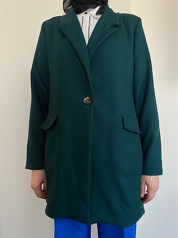 s Beden yeşil blazer ceket
