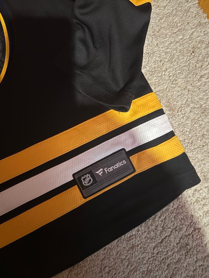 Erkek Siyah Baskılı Uzun Kollu Sweatshirt NHL - Görsel 4