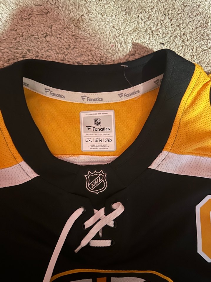 Erkek Siyah Baskılı Uzun Kollu Sweatshirt NHL - Görsel 5