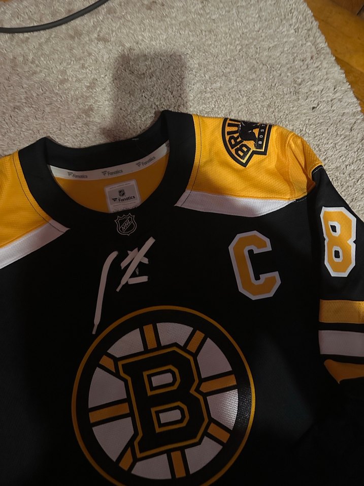 Erkek Siyah Baskılı Uzun Kollu Sweatshirt NHL - Görsel 2