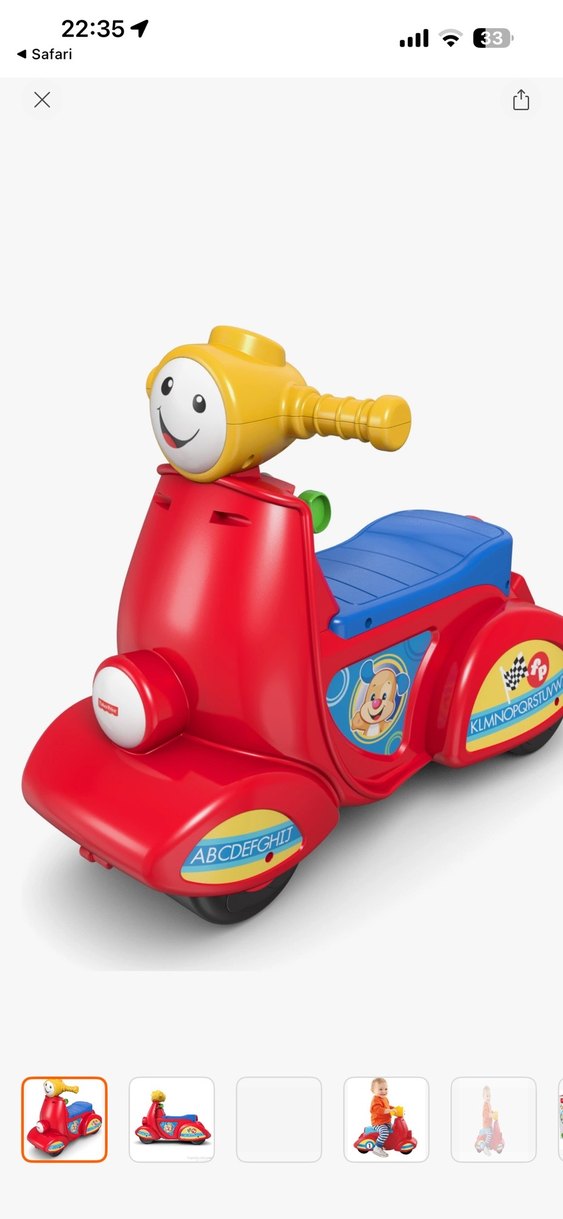 Fisher price Çocuk Scooterı ilk arabam motor - Görsel 2