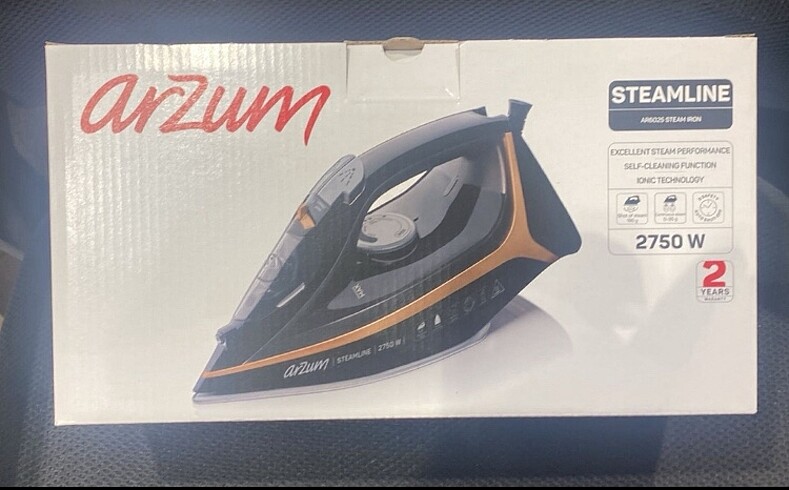 Arzum 2750w buharlı ütü sıfır ürün