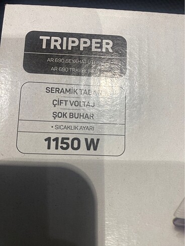Arzum Arzum Seyehat ütüsü sıfır ürün