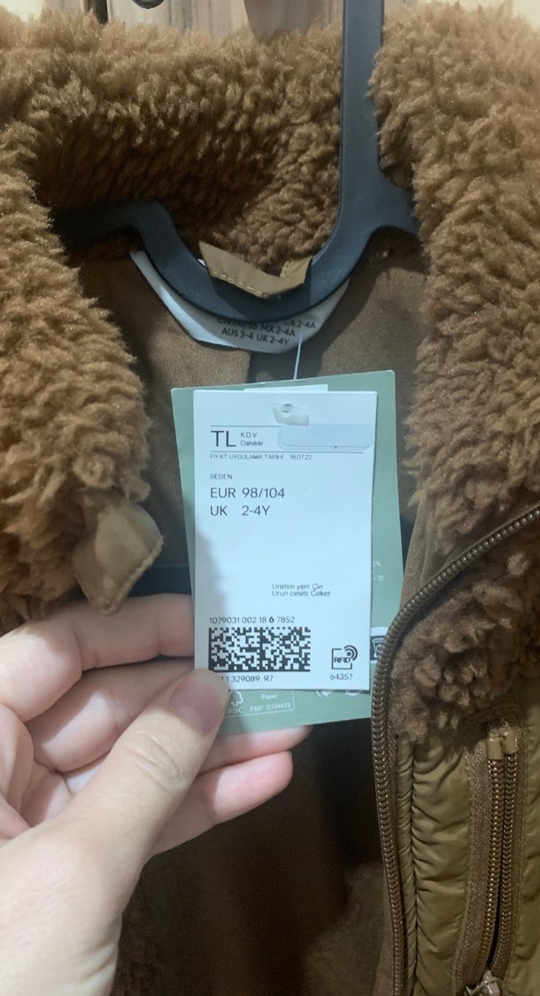 Kahverengi Peluş Erkek Çocuk Ceketi - Görsel 2