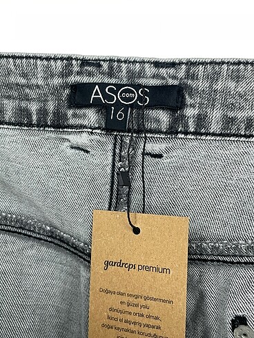 universal Beden gri Renk Asos Skinny %70 İndirimli.