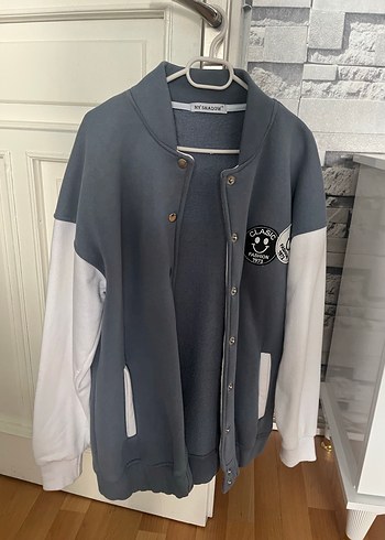 diğer Beden Gri Düğmeli Kadın Denim Ceket