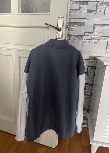 Diğer Gri Düğmeli Kadın Denim Ceket
