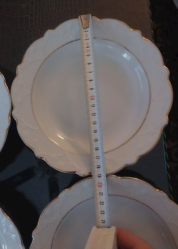 Beyaz Kenarlı 4 Parça Yemek Tabağı Seti - Görsel 3