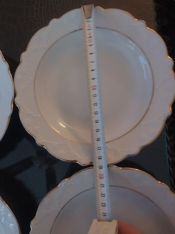 Beyaz Kenarlı 4 Parça Yemek Tabağı Seti - Görsel 2