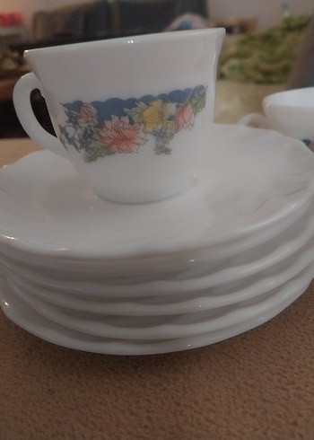 Türk kahve  Porselen Fincan Takımı - Görsel 2