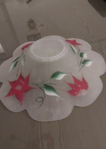 Çiçek Desenli El Yapımı Tabak - Görsel 3