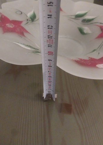 Çiçek Desenli El Yapımı Tabak - Görsel 5