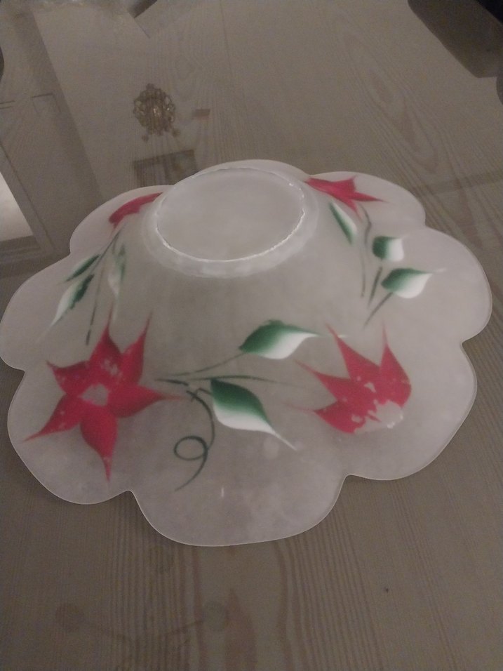 Çiçek Desenli El Yapımı Tabak - Görsel 3