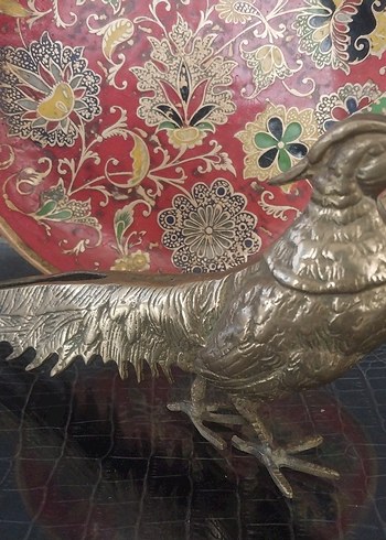 pirinç tabak ve.   pirinç kuş - Görsel 2