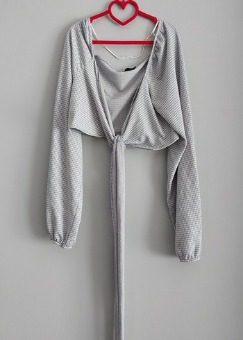 Zara Zara crop Mini Bluz