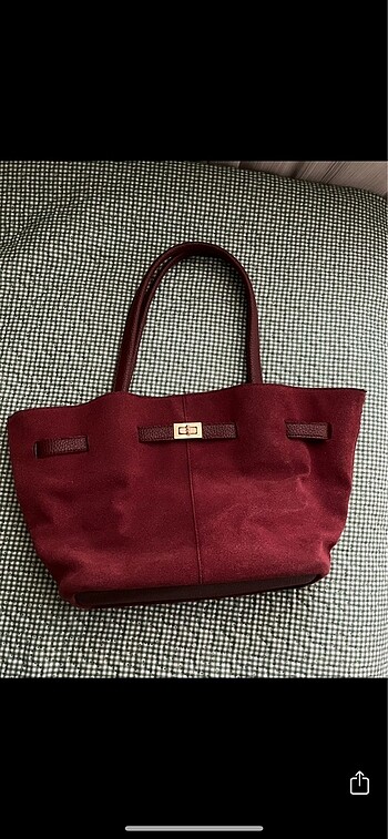 Bordo Omuz Çantası