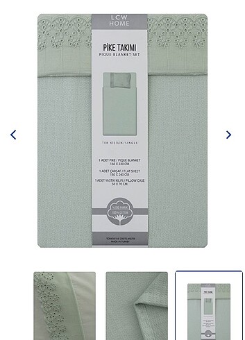 Lc Waikiki Home Lc waikiki tek kişilik pike takımı