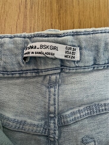 34 Beden Bershka Kot şort
