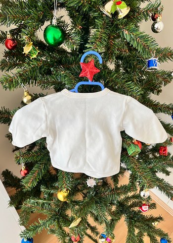 Beyaz Renkli Baskılı Bebek zıbın takımı - Görsel 2