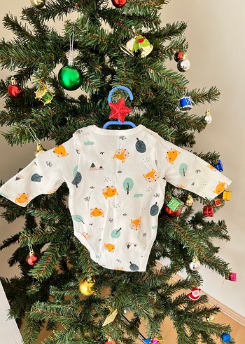 Beyaz Renkli Baskılı Bebek zıbın takımı - Görsel 5