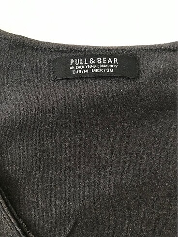 m Beden Pull & Bear t-shirt antrasit M tişört