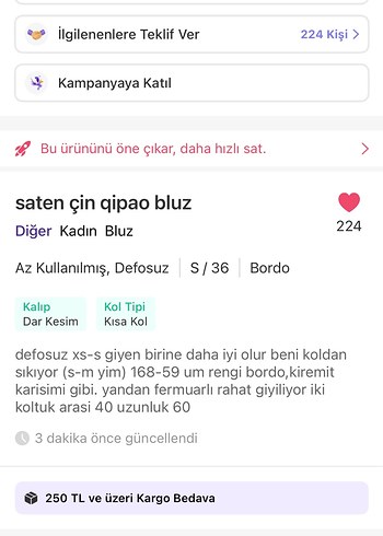 s Beden Bordo çin qipao Kadın Bluz